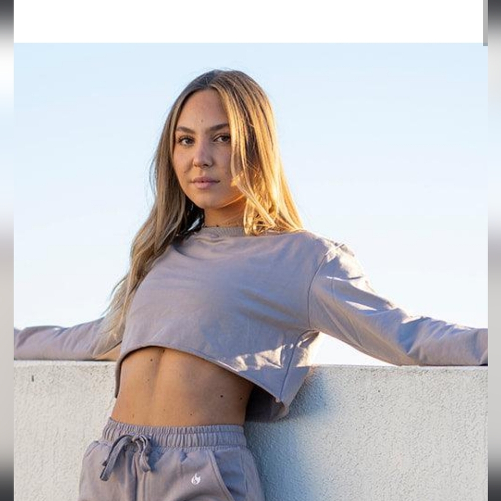 WERK Cropped Long Sleeve Top - Size Small. NEW!